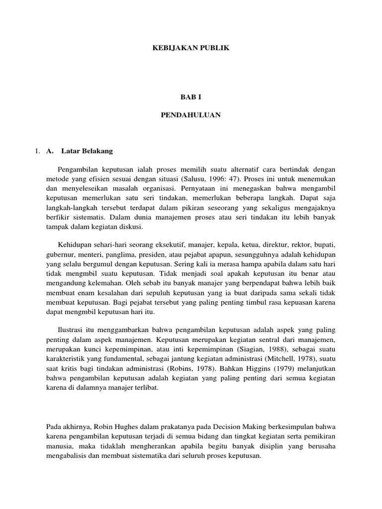 Makalah Kebijakan Publik