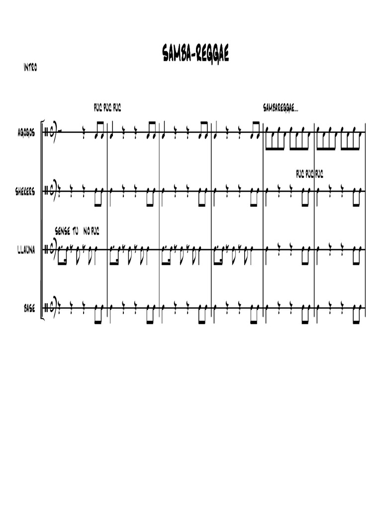 Samba - Reggae | PDF