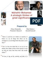 Mahathir Mohamed_strategic Thinker of Great Significance