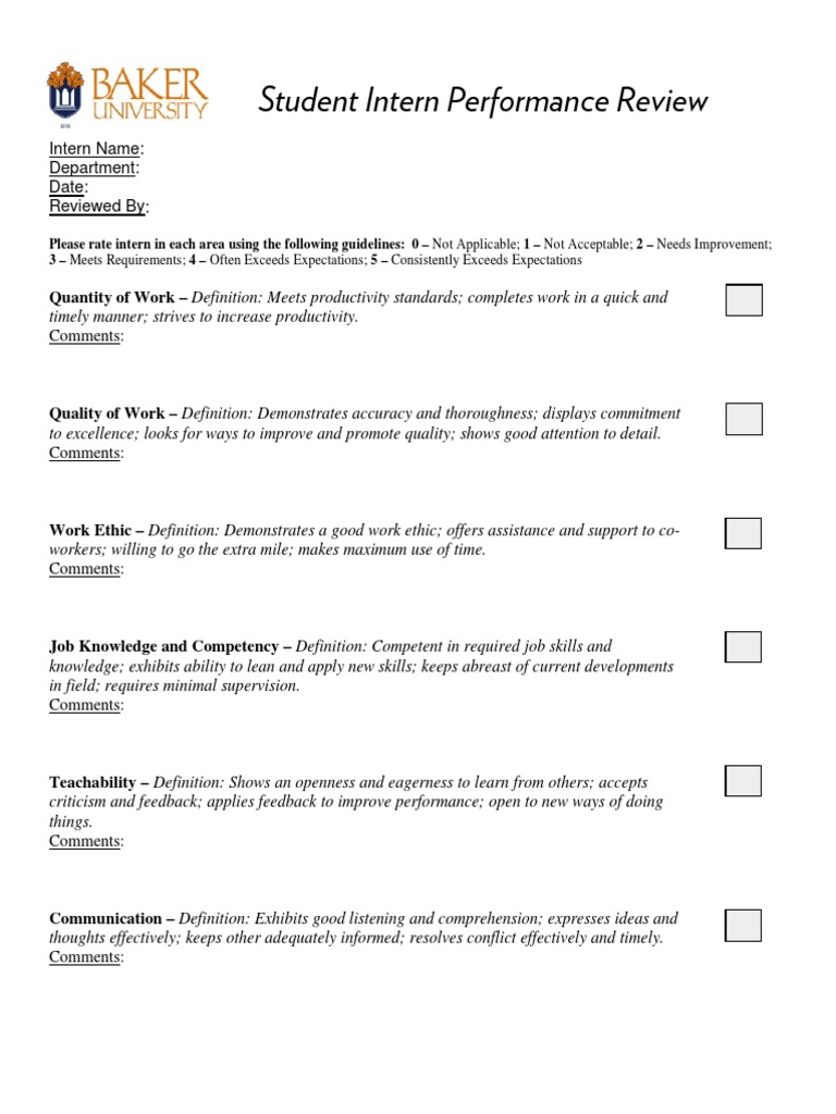Intern Performance Review Summary | PDF | Emergence | Action (Philosophy)