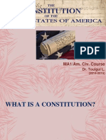(Am. Civ.) (Master 1) Lecture 2 - Us Constitution (12!11!2014) (Dr. Toulgui L.)