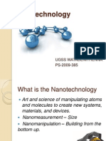 Nanotechnology: Ugss Watadenithenna PS-2009-385