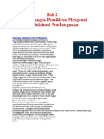 Bab 2 Perkembangan Pemikiran Mengenai Administrasi Pembangunan