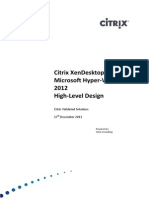 CVS XenDesktop 7.1 on Hyper v 2012 With Cisco UCS and Nimble Storage v1.0