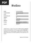 Simple Biodata Format