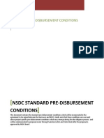 Standard Pre Disbursement Conditions PDF