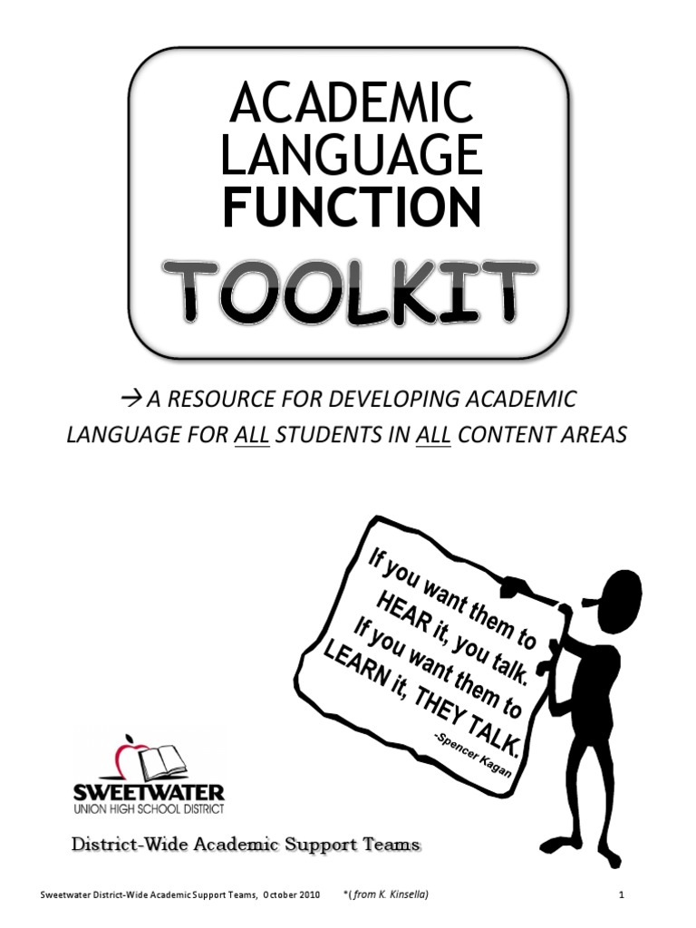 Academic Language Functions Toolkit | Download Free PDF | Hypothesis ...