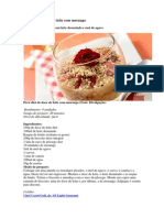 Pavê Diet de Doce de Leite Com Morango