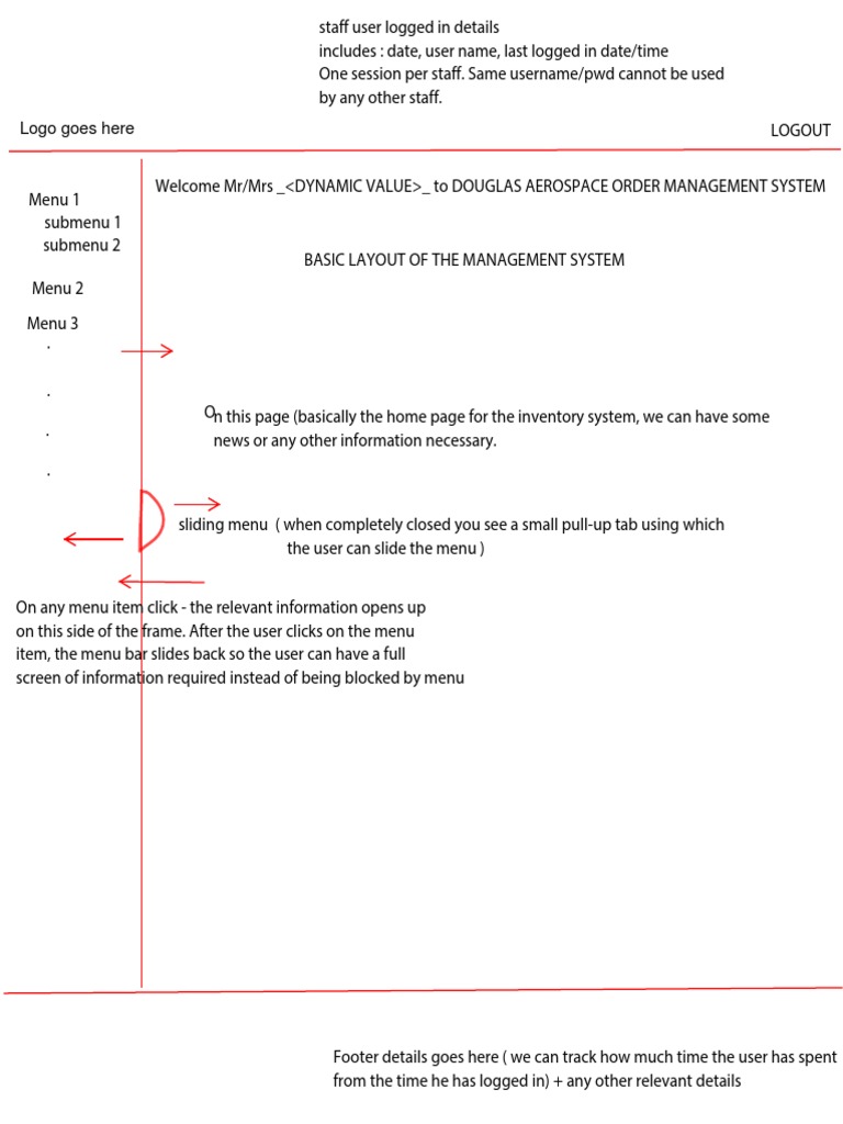 Inventory Management System Wireframe | PDF | User (Computing) | Databases