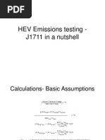 HEV Emissions Testing