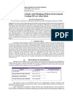 Evaluation of Blowholes and Shrinkage Defects in Investment Casting of Low Alloy Steels