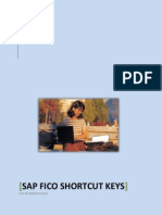 SAP FICO Shortcut Keys