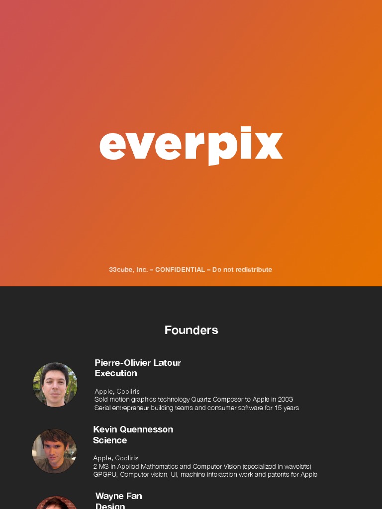 Everpix Overview Deck (2013) | PDF | Ios | Apple Inc.