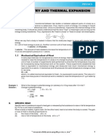 Calorimetry Thermal Expansion Theory E