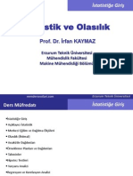 Olasılık Ve İstatistik - Erzurum Teknik Üniversitesi Ders Notları