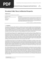 Procedural Utility Theory in Historical Perspective