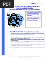 Como Atualizar Automaticamente Planilhas em Excel