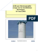 Rapport de Contrôle Par Thermographie Infrarouge Sur Les Installations Électriques PDF