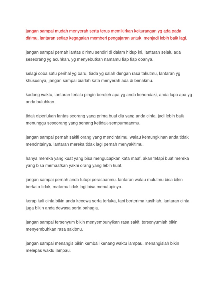 Kata Nasihat 2docx Kata Nasihat 2docx