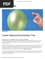 Tutorial - Measuring Reverberation Time - Solent Acoustics