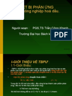 Slide, THIẾT BỊ PHẢN ỨNG Trong công Nghiệp