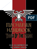 Macharian Handbook - Tools of The Trade