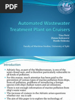 Automated Wastewater Treatment Plant on Cruisers