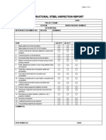 Structural Steel Inspection Report