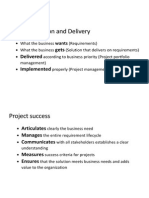 Project Selection, Delivery & Management for Business Success