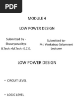 Low Power Design Logic Level