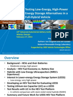 Testing Low-Energy, High-Power Energy Storage Alternatives in A Full-Hybrid Vehicle