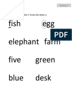 Fish Egg Elephant Farm Five Green Blue Desk