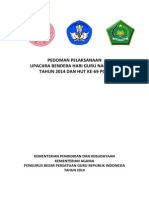 Pedoman Pelaksanaan Upacara Bendera HGN 2014