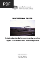 Safety standards for community service flights conducted on a voluntary basis