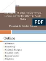 Simulation of Solar Cooling System For A Residential Building in South Africa