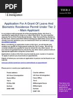 Application Form Td112 Brp, T2 Combined Form 04 14, Application Form Td112 Brp