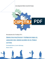 CIPSTRA - Documento de Trabajo 1 - Aspectos Políticos y Teóricos Para El Análisis Del Sindicalismo en El Chile Actual