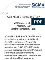 Nabl Accredited Laboratory Mechanical C-0873 Thermal C-1069 Electro Technical C-1158