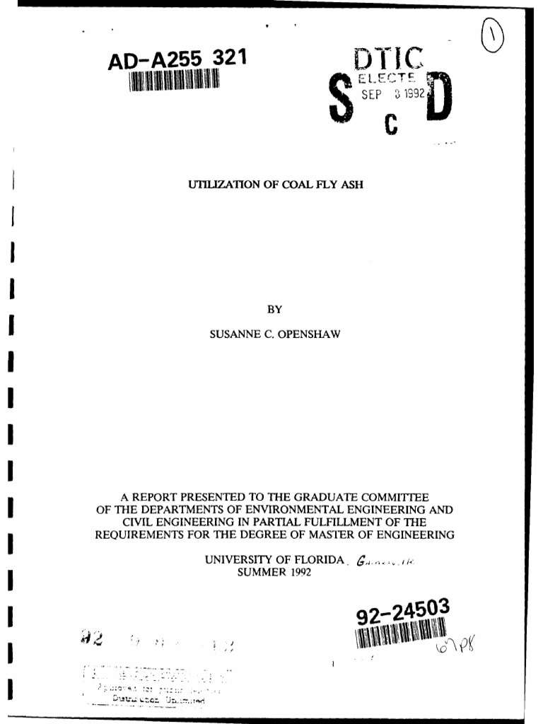 Coal Fly Ash: Utilization and Impact | PDF | Porosity | Fly Ash