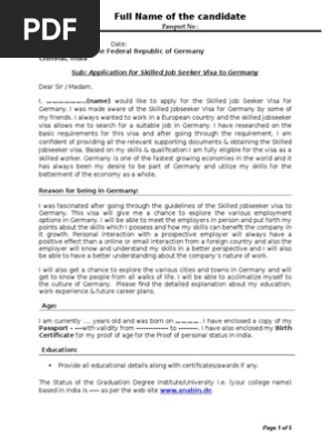 Sample Cover Letter 