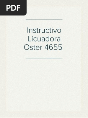 Oster modelo 4655 clearance