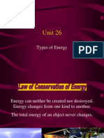 Unit 26: Types of Energy