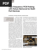 High Freq PCB Probing W Fixture Removal For Multiport Devices