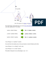 Find Area and Diagonals of Polygons Using Trigonometry