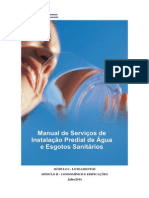 Manual de Serviços de Instalação Predial de Água e Esgotos Sanitários