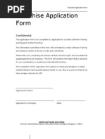 Franchise Application Form