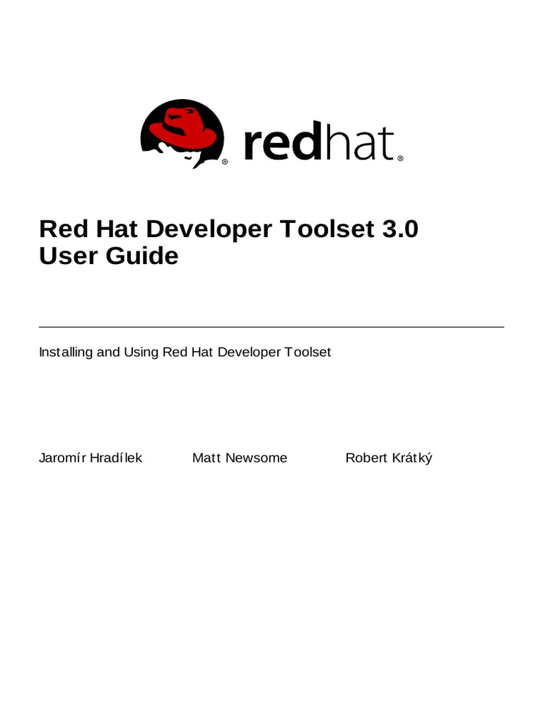 Red Hat Developer Toolset 3 User Guide PDF Red Hat Linux