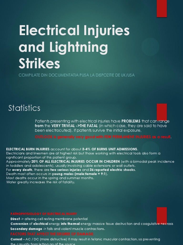 Electrical Injuries and Lightning Strikes Burn Electric Shock