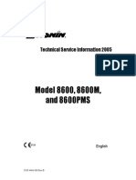 Model 8600, 8600M, and 8600PMS: Technical Service Information 2005