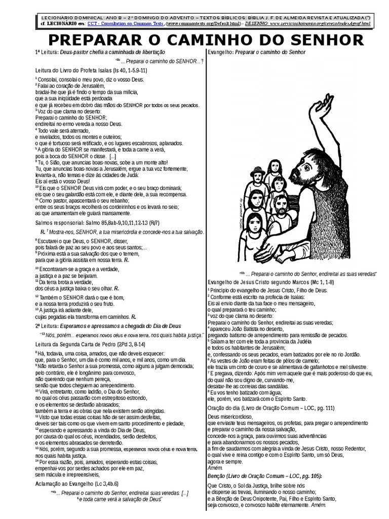 Leituras 2º Domingo do Advento Ano